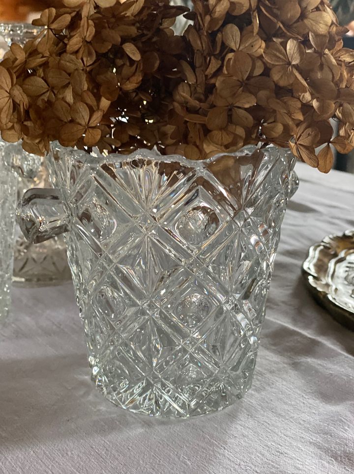 Seau à glaçons en verre