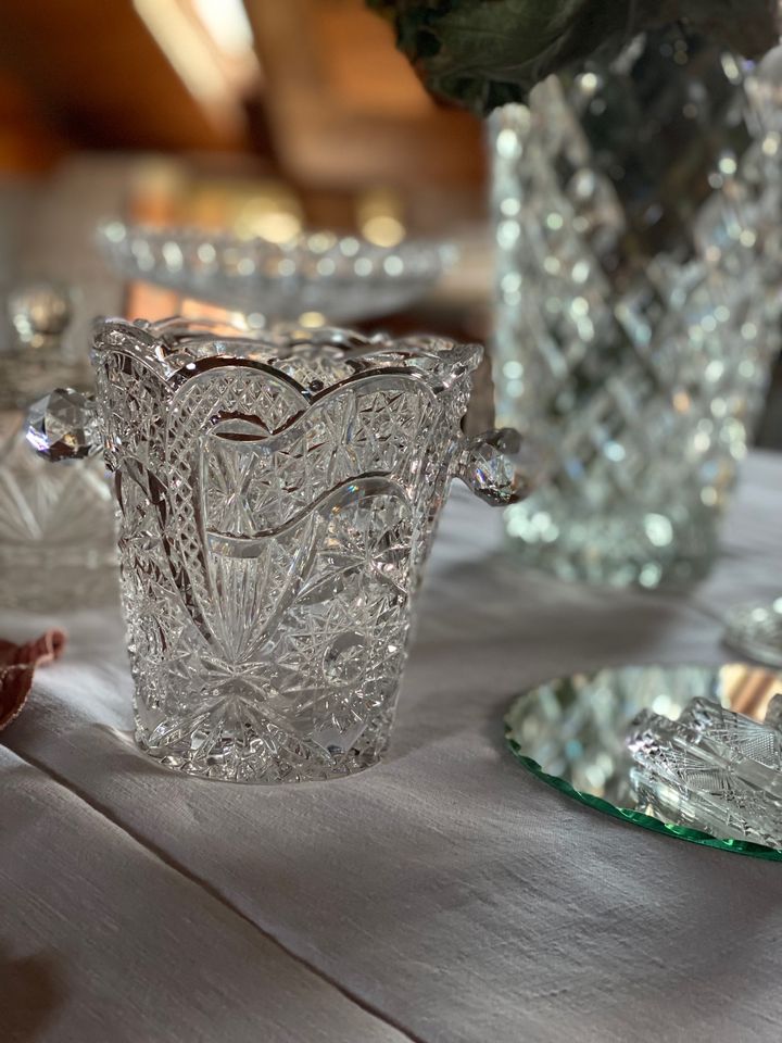 Seau à glaçons en verre