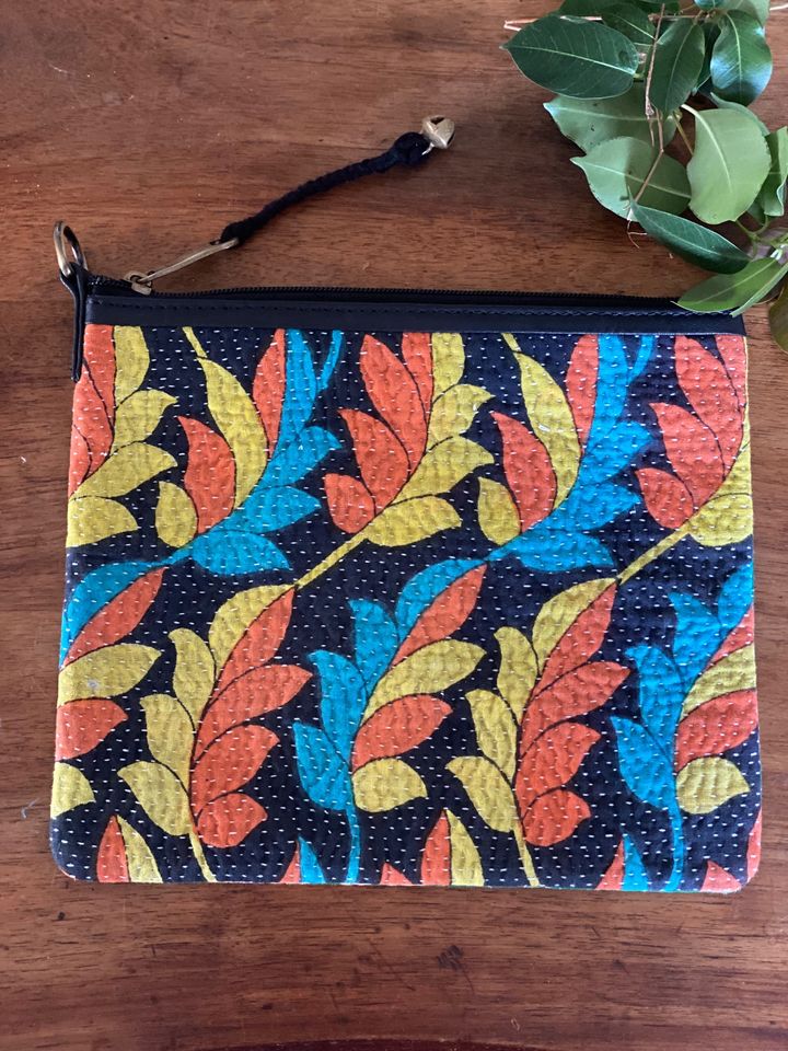 Pochette en Kantha Paula
