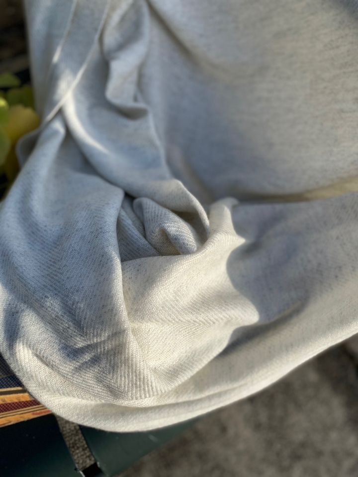 Plaid Cachemire Blanc
