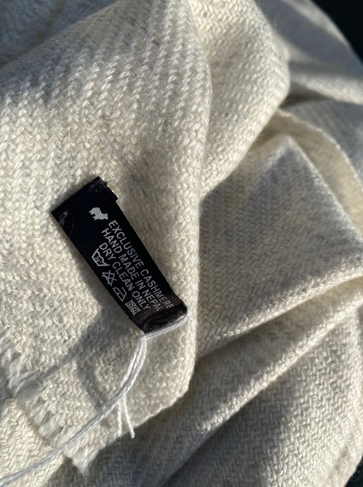 Plaid Cachemire Blanc