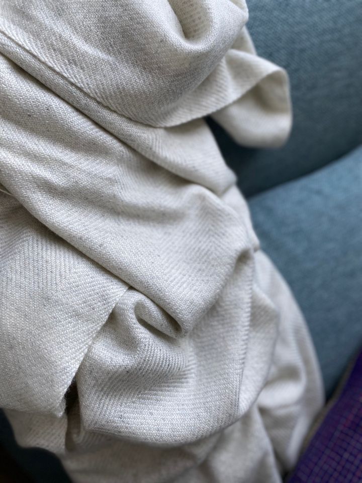 Plaid Cachemire Blanc
