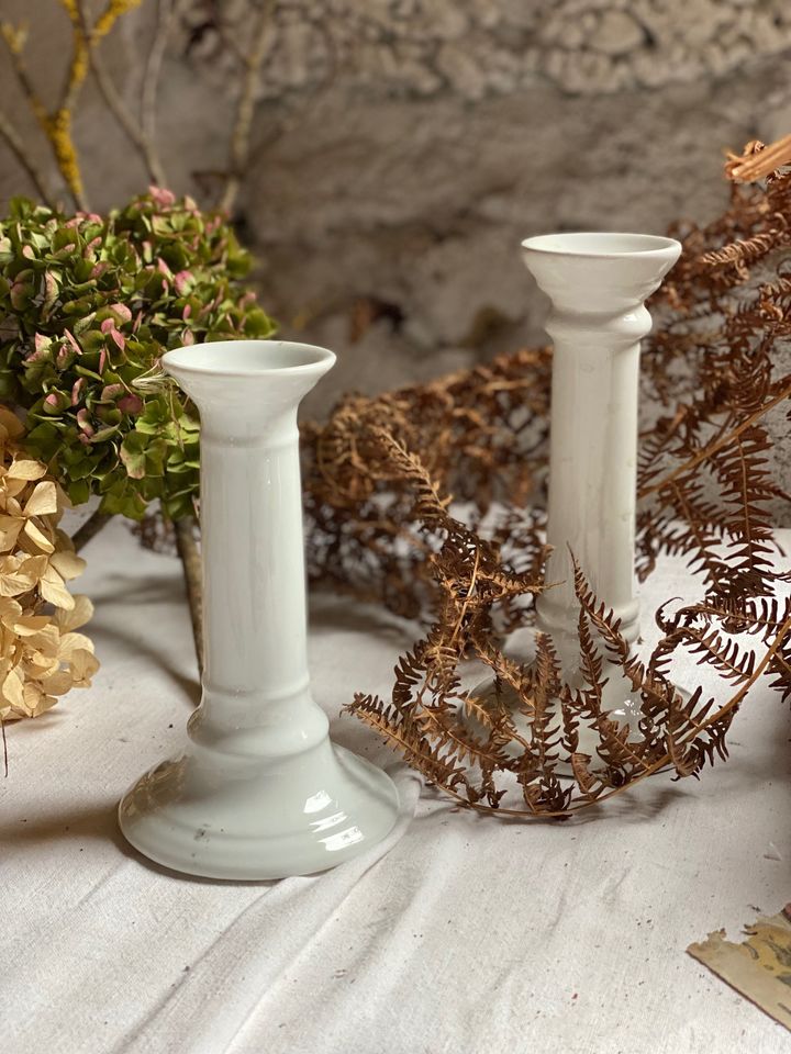 Bougeoirs en céramique