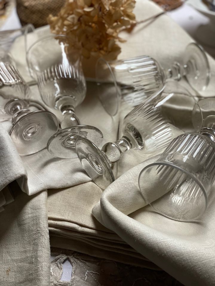 Vintage wine glasses