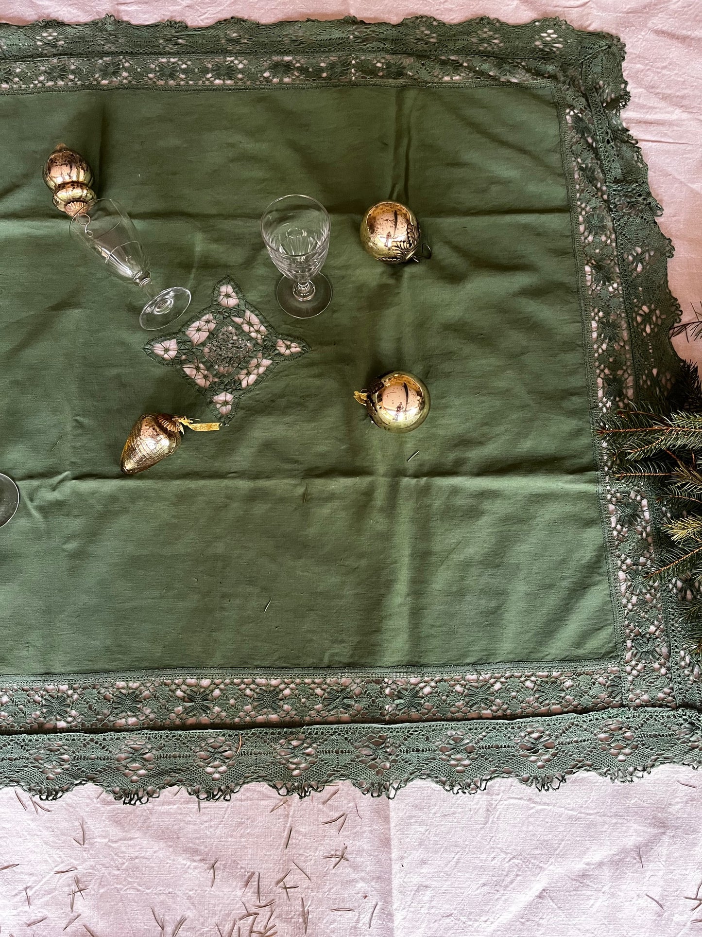 Centre de table Vert Anglais