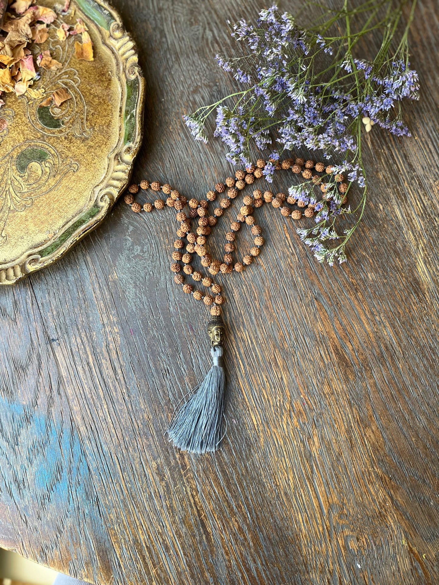 Gray Buddha Necklace