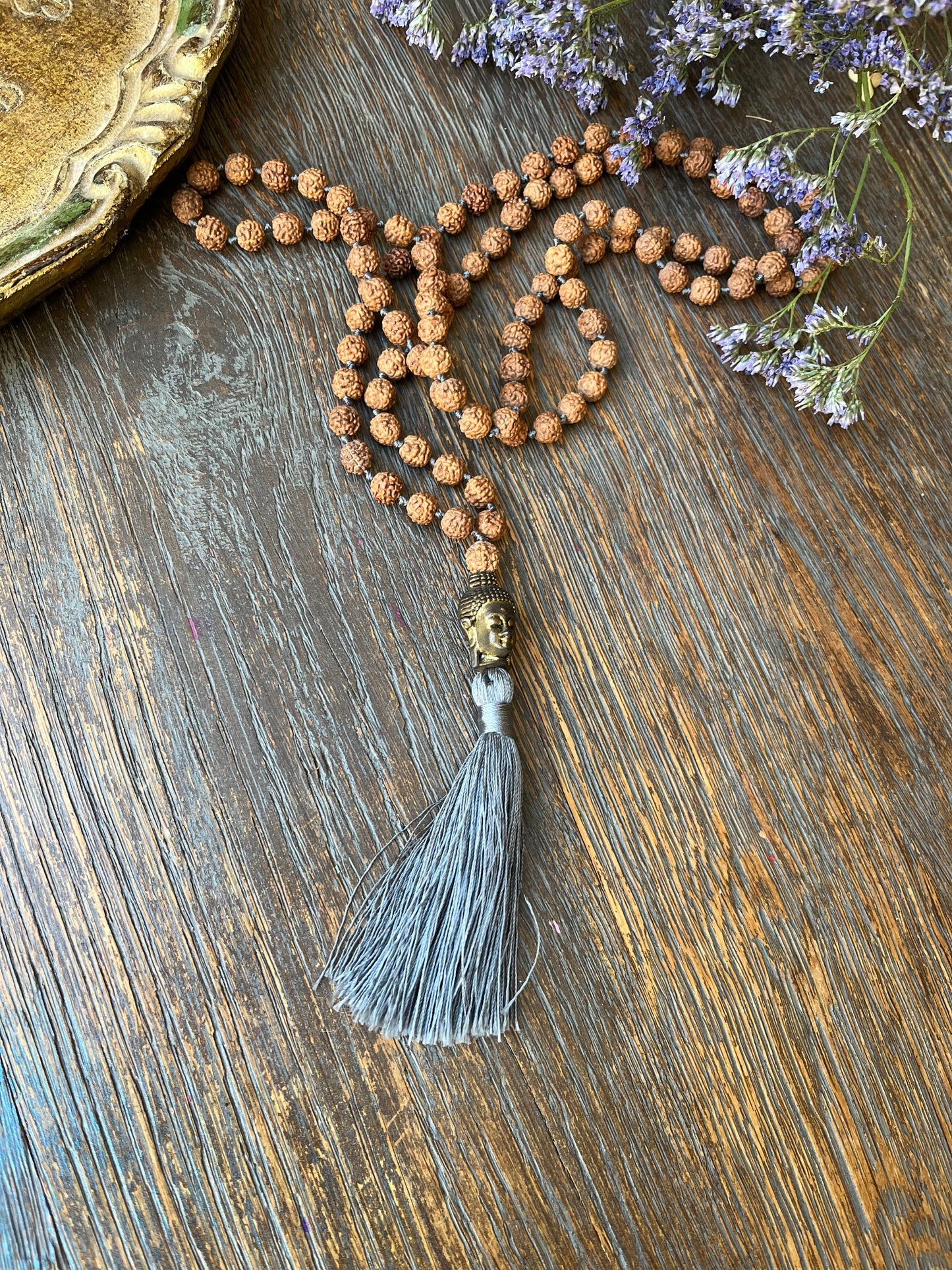 Gray Buddha Necklace