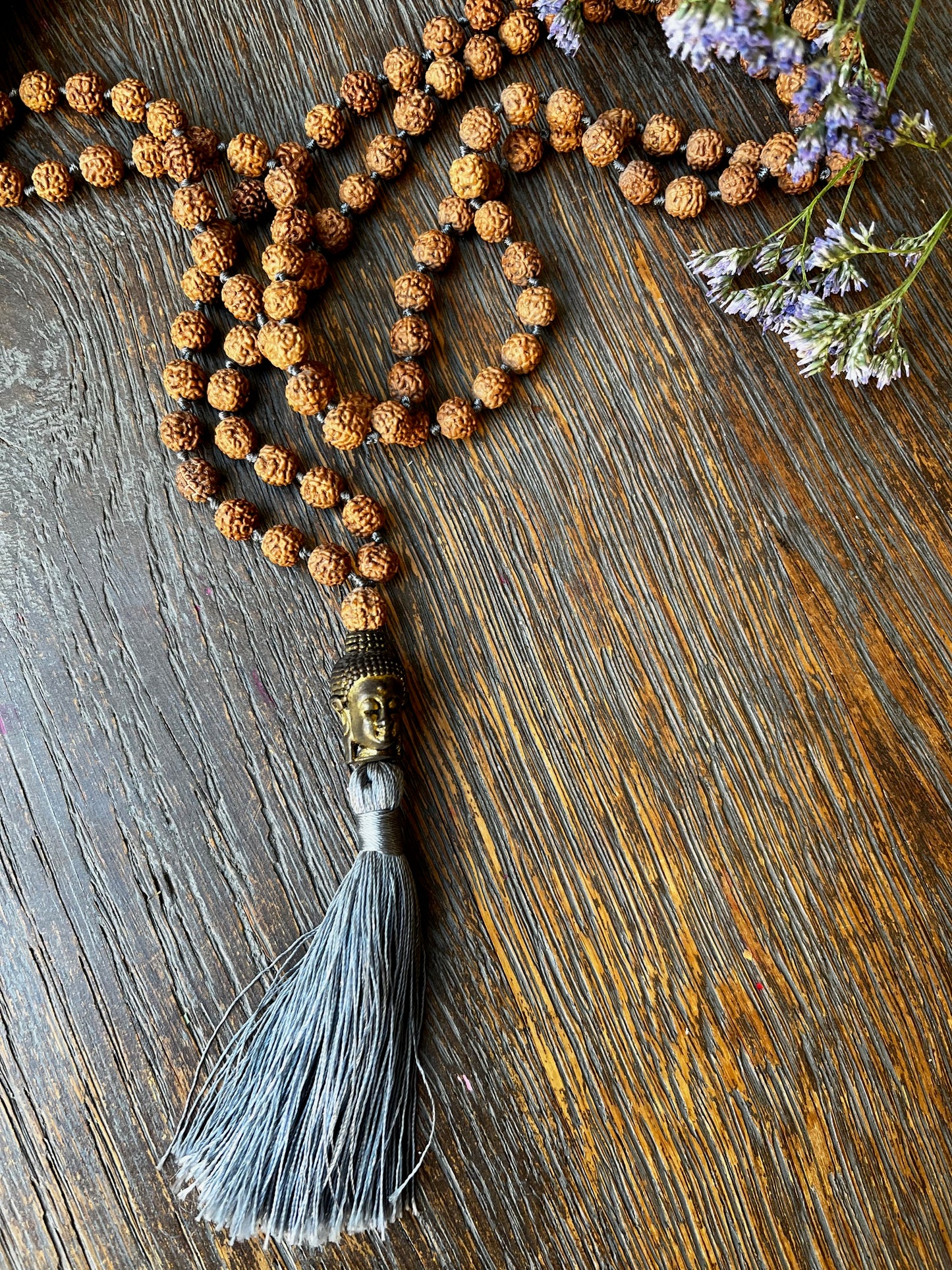 Gray Buddha Necklace