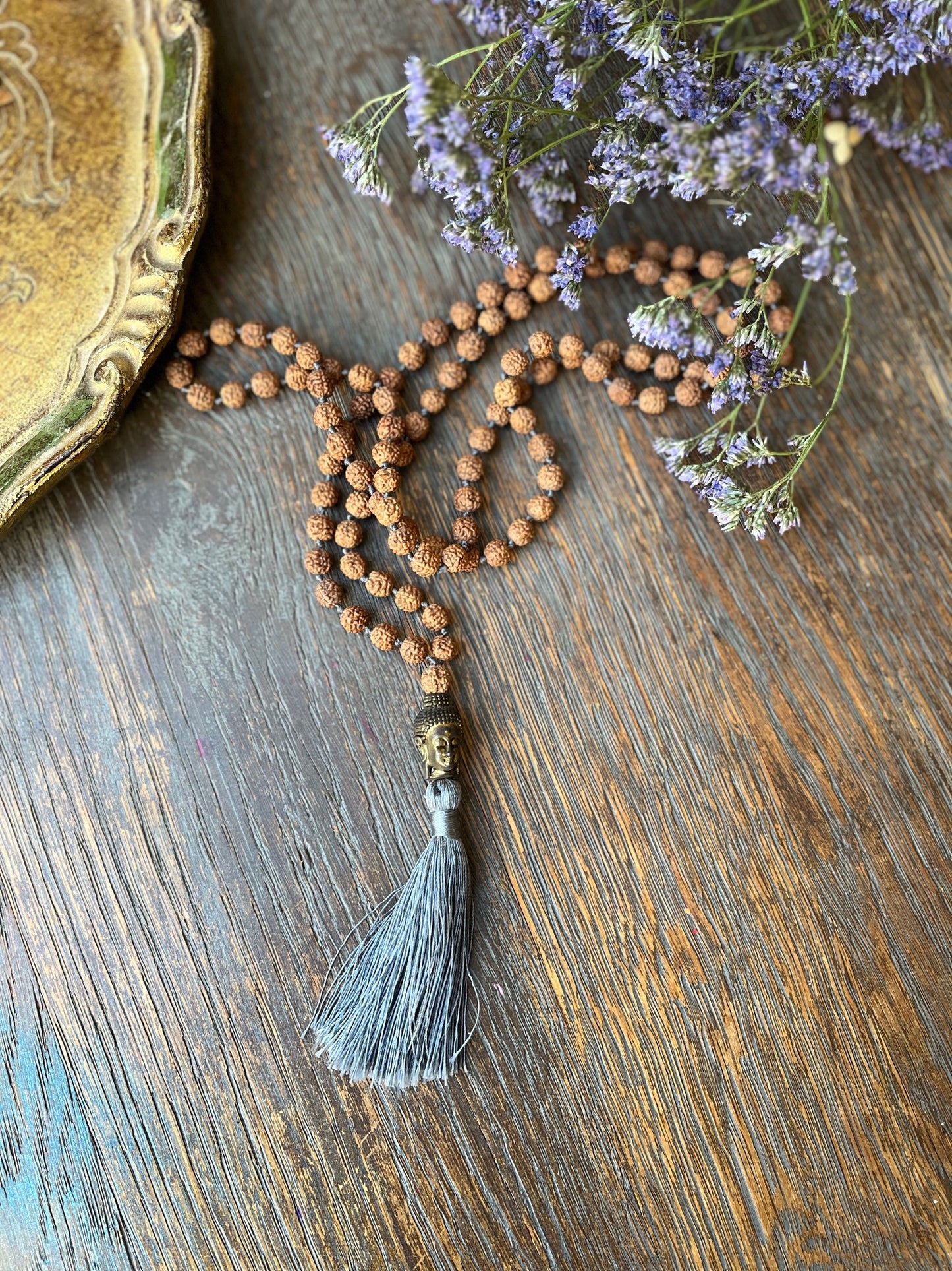 Gray Buddha Necklace