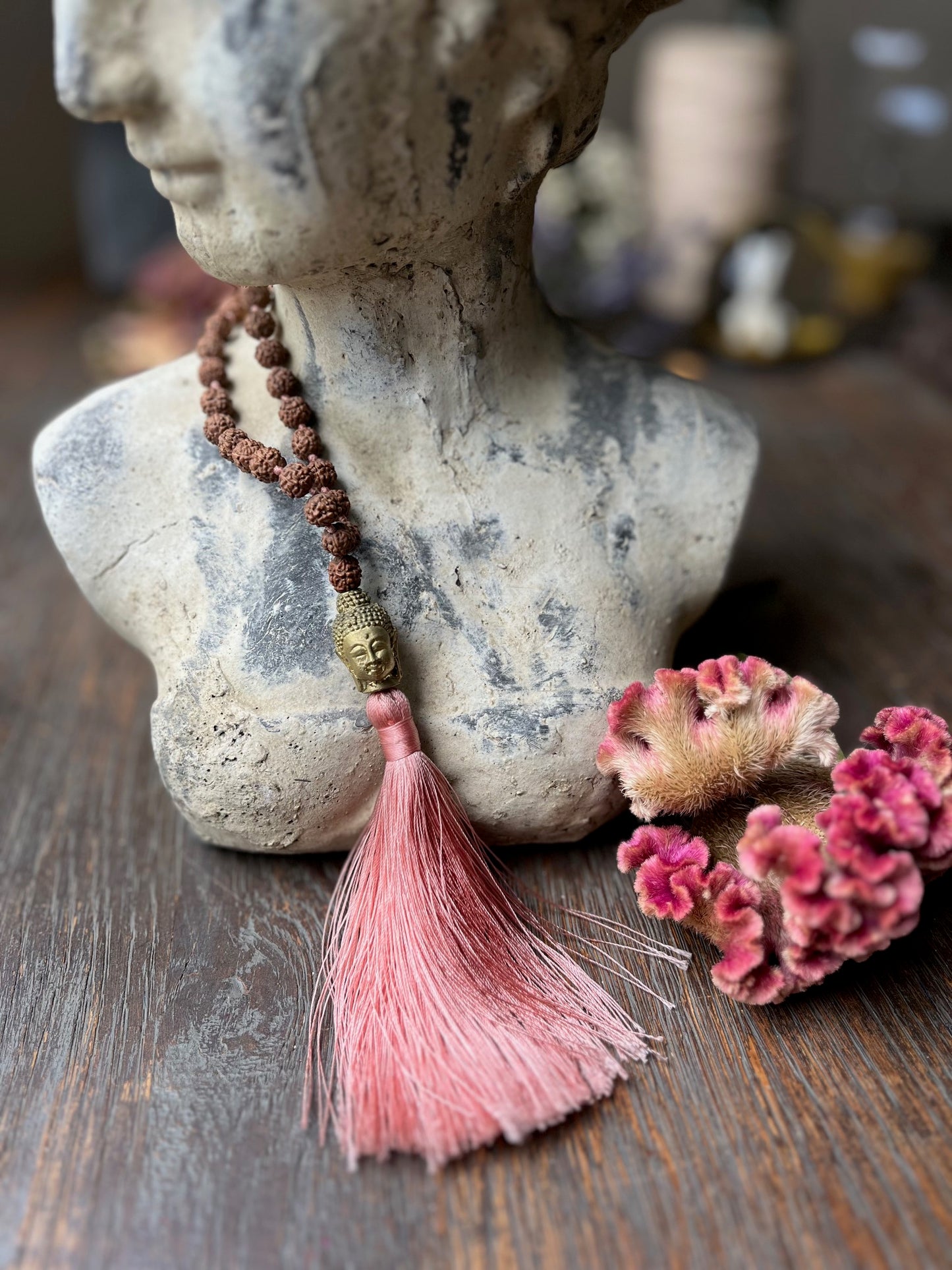 Pink Buddha Necklace