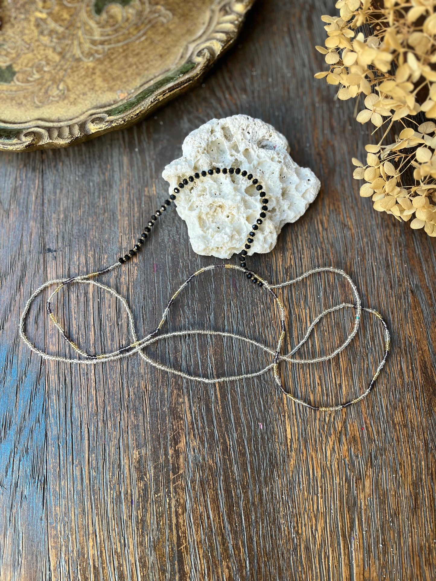 Glittery Necklace Bracelet