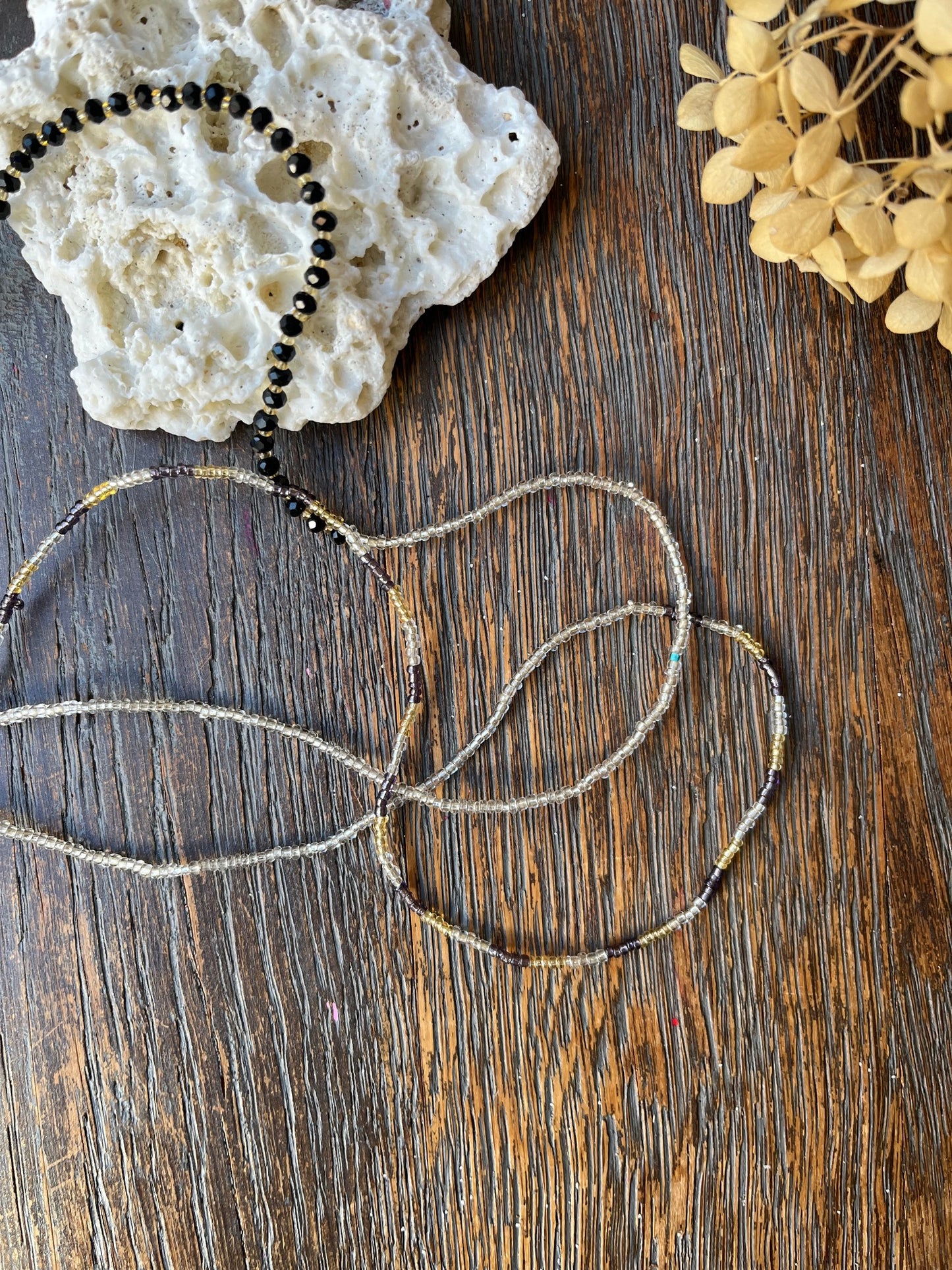 Glittery Necklace Bracelet