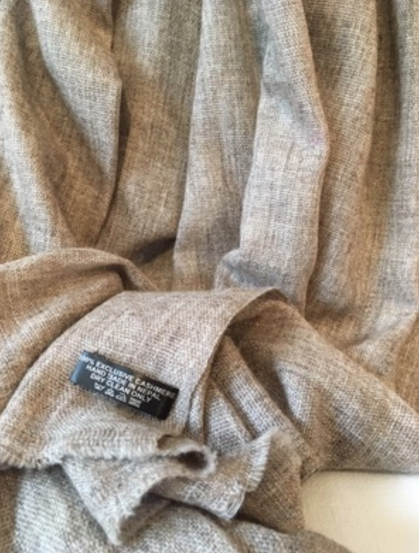 Echarpe en cachemire Beige