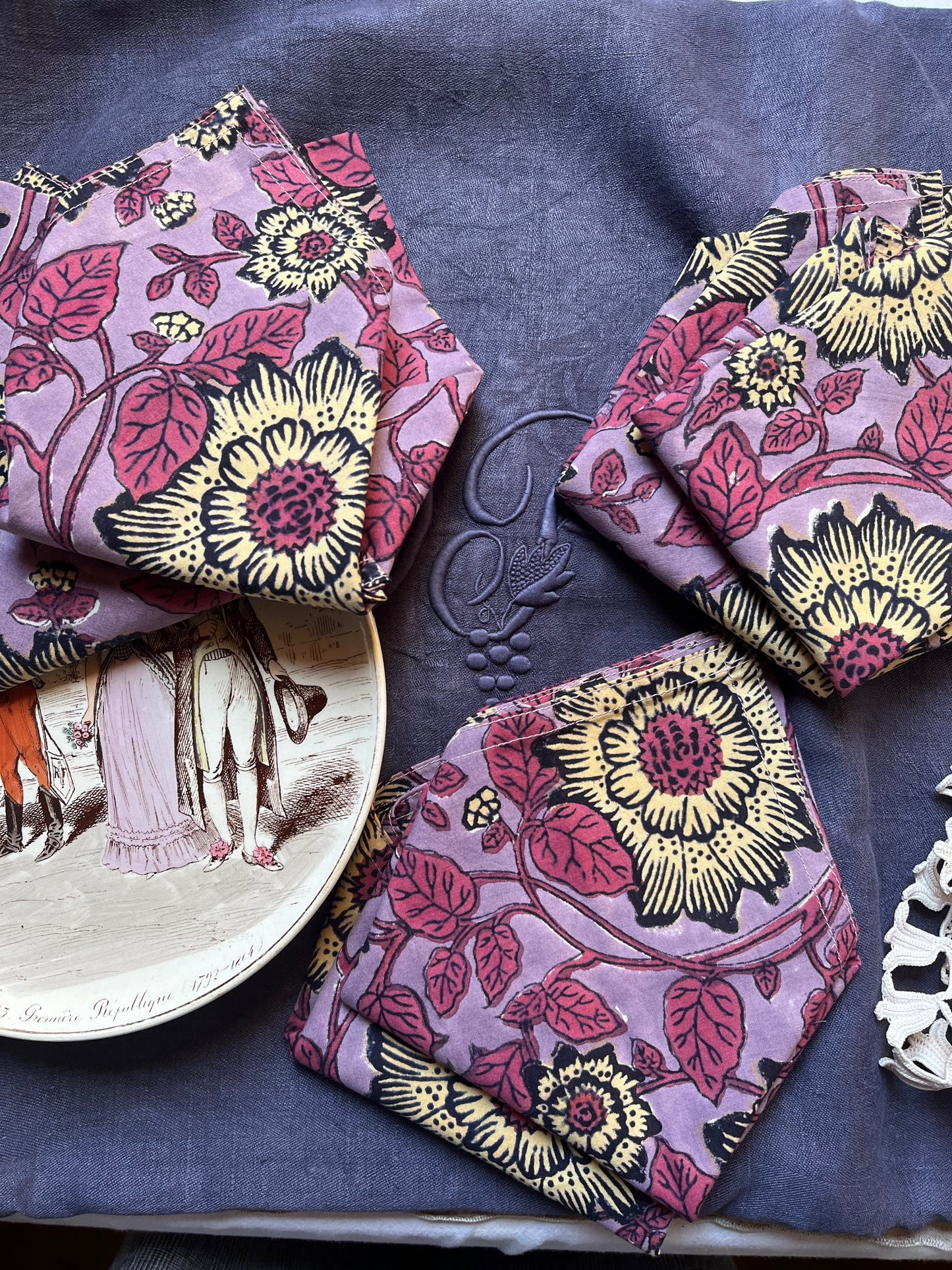 Serviettes de Table Violettes