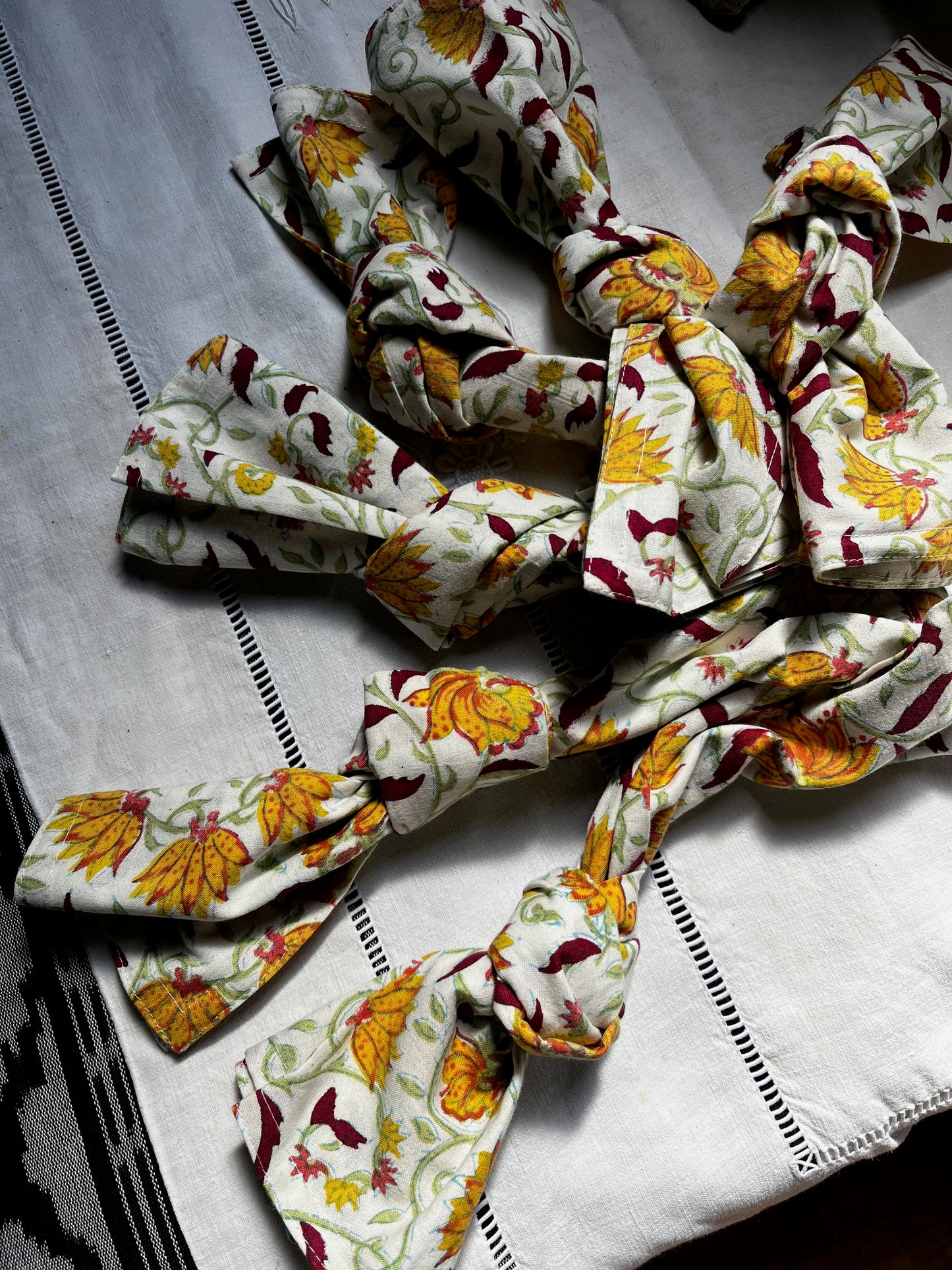 Serviettes de Table Jaunes