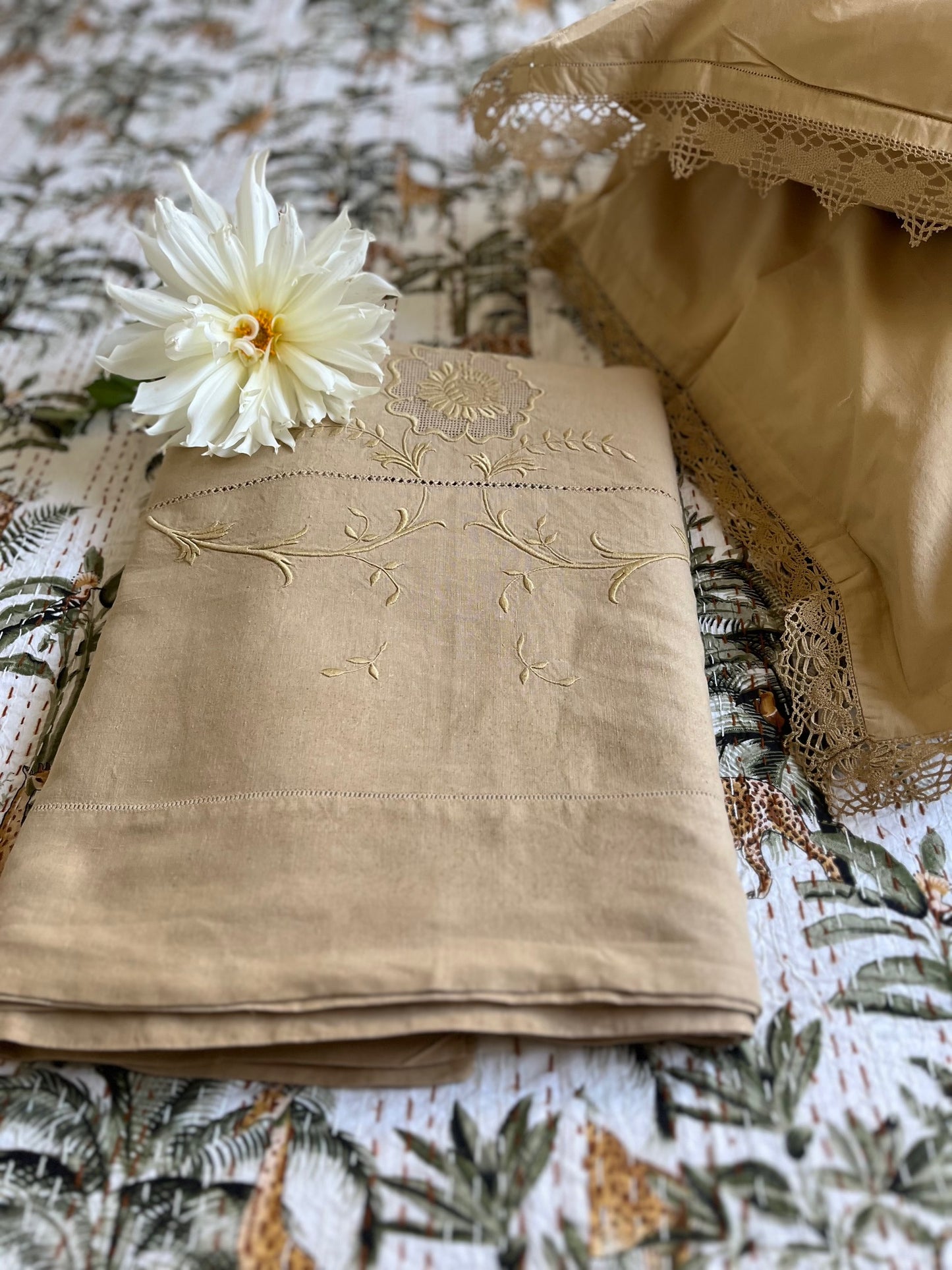 Drap et Taies Moutarde