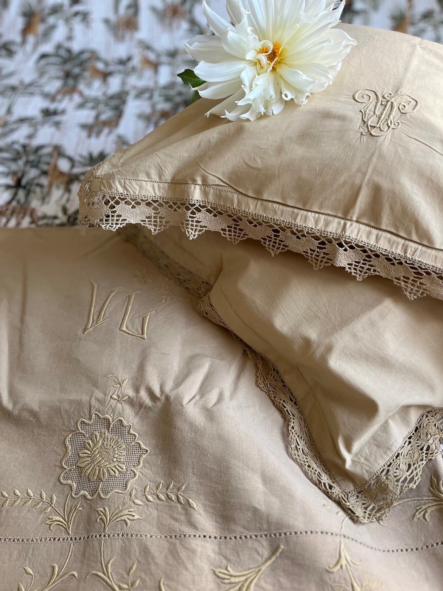 Drap et Taies Moutarde