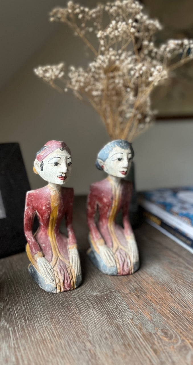 Red Decorative Statues