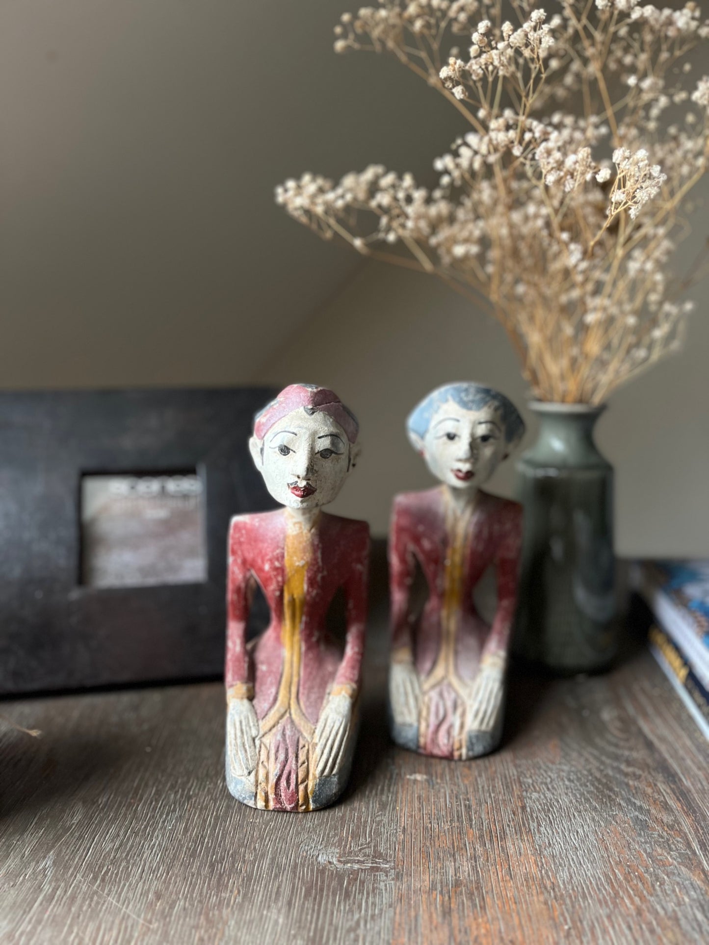 Red Decorative Statues