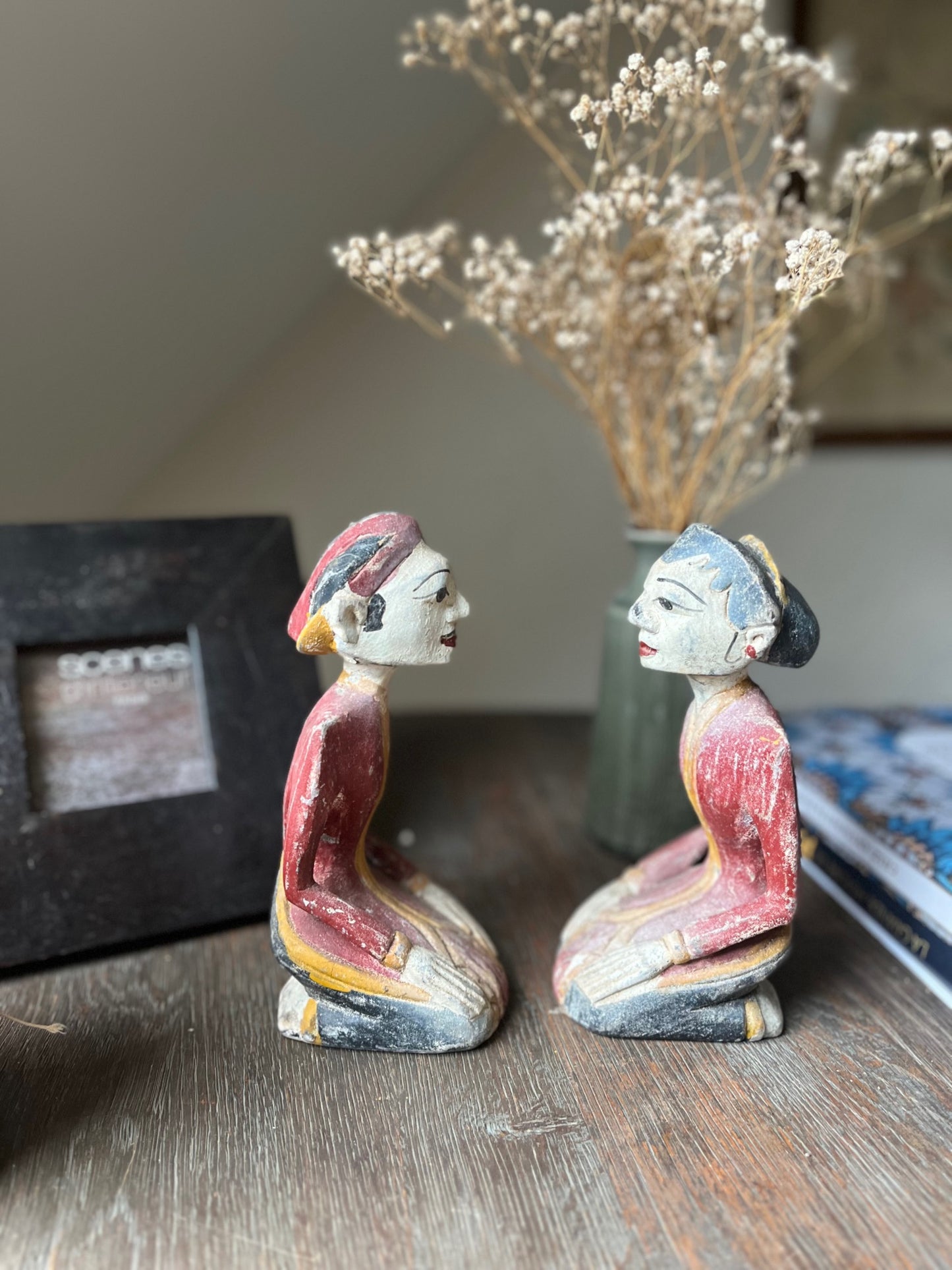 Red Decorative Statues