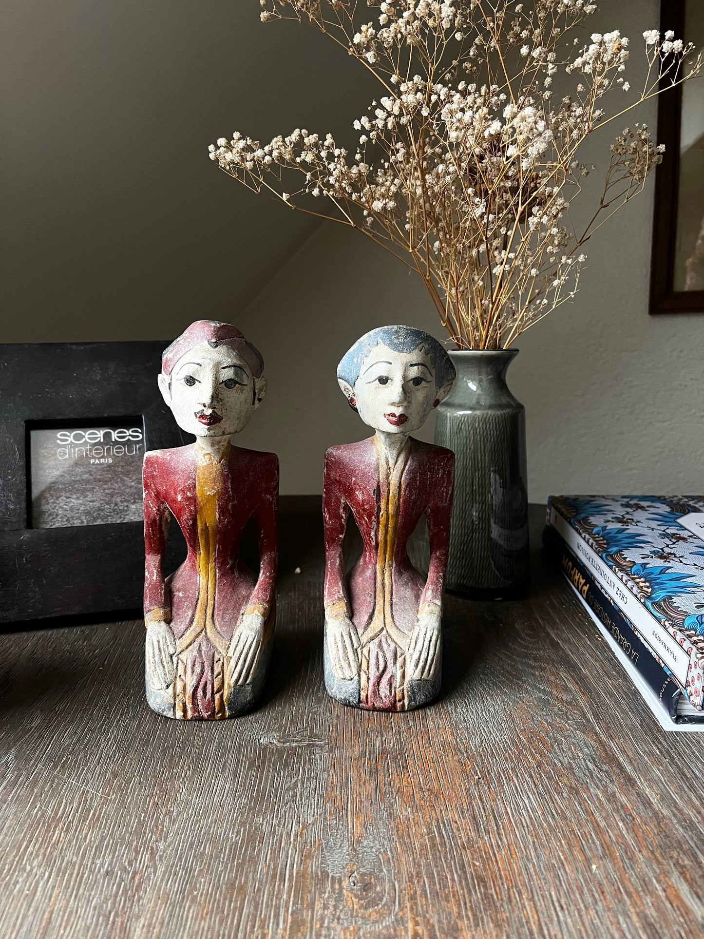 Red Decorative Statues