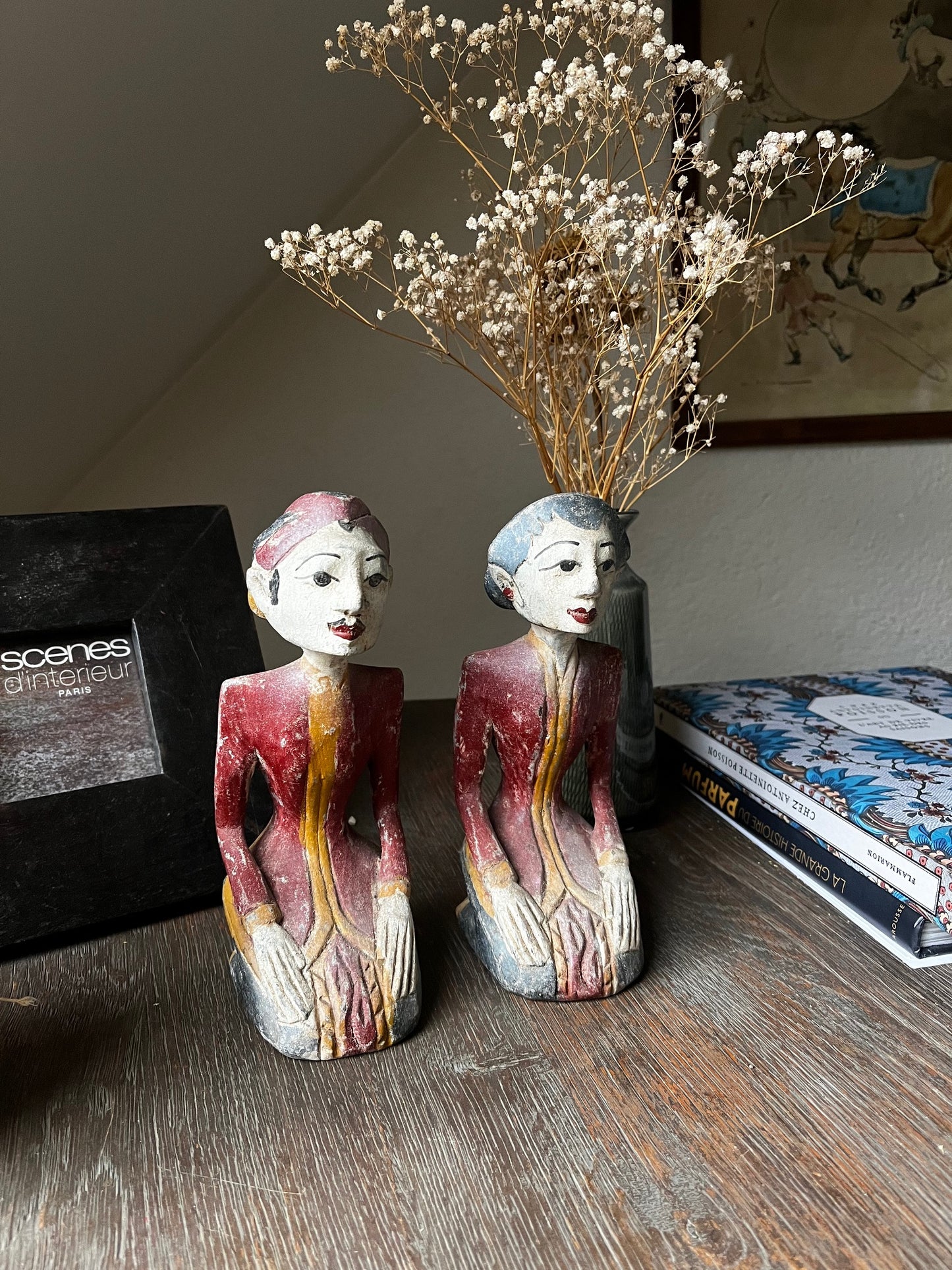 Red Decorative Statues