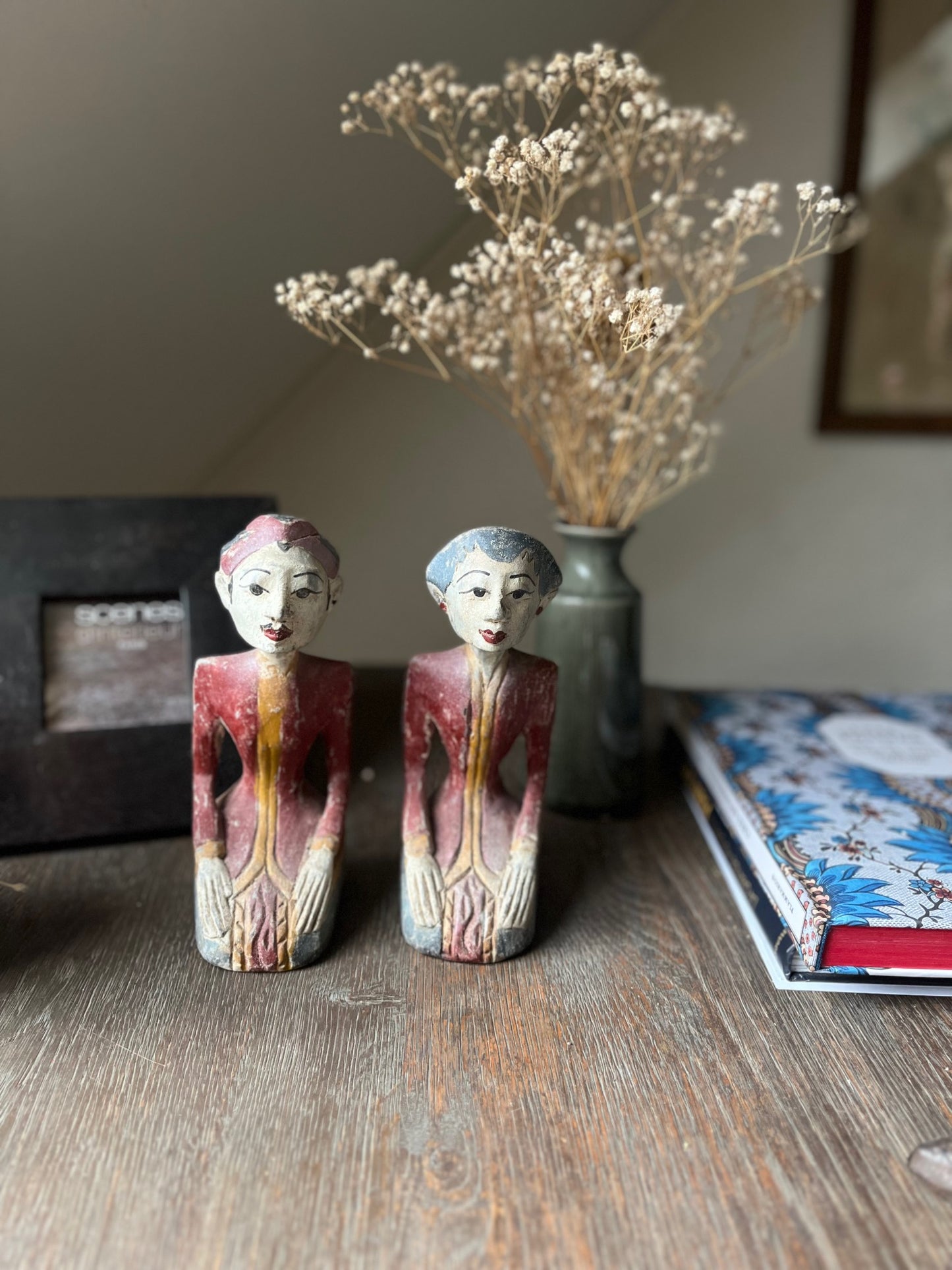 Red Decorative Statues