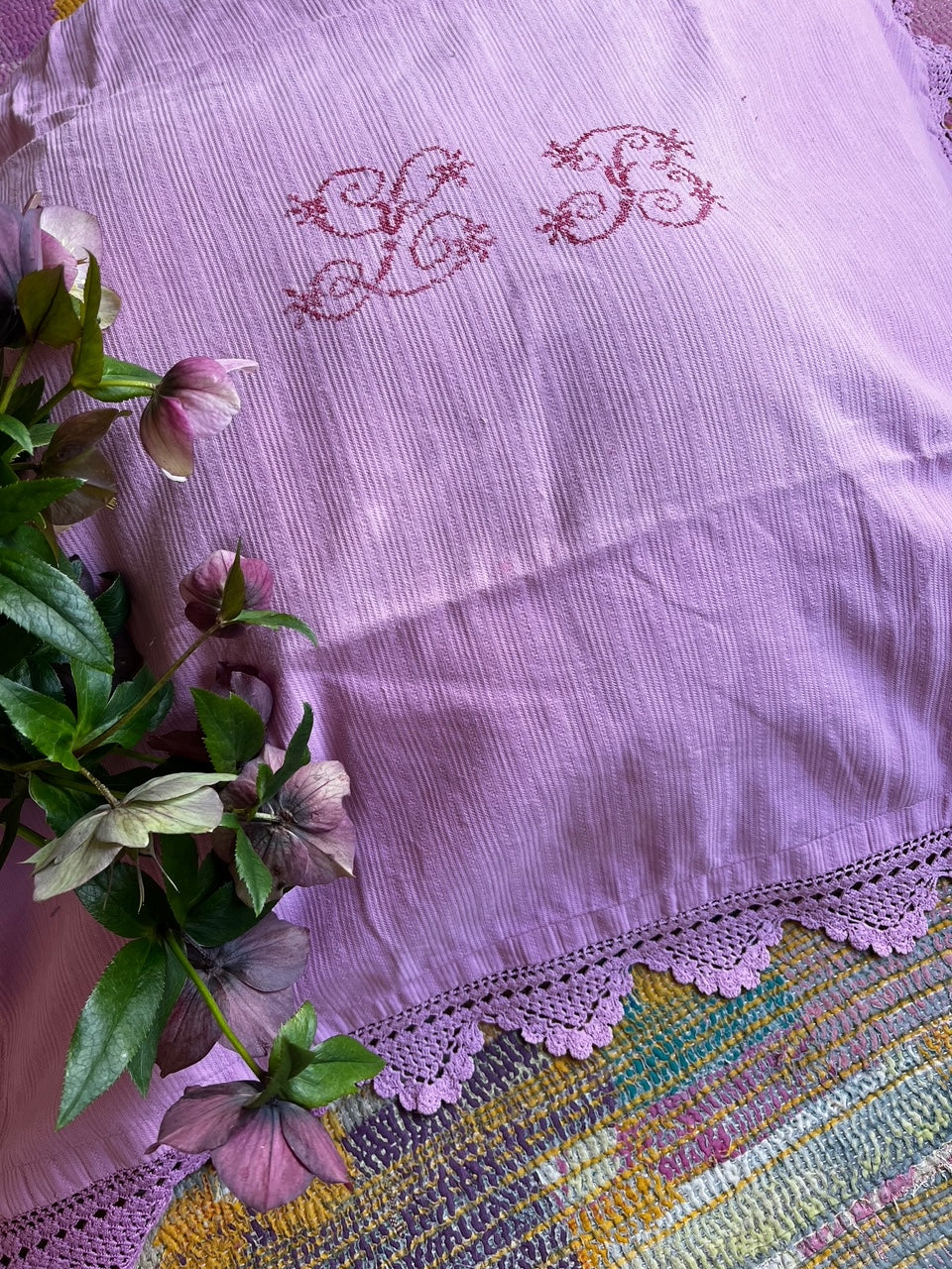 Taie Ancienne Rose