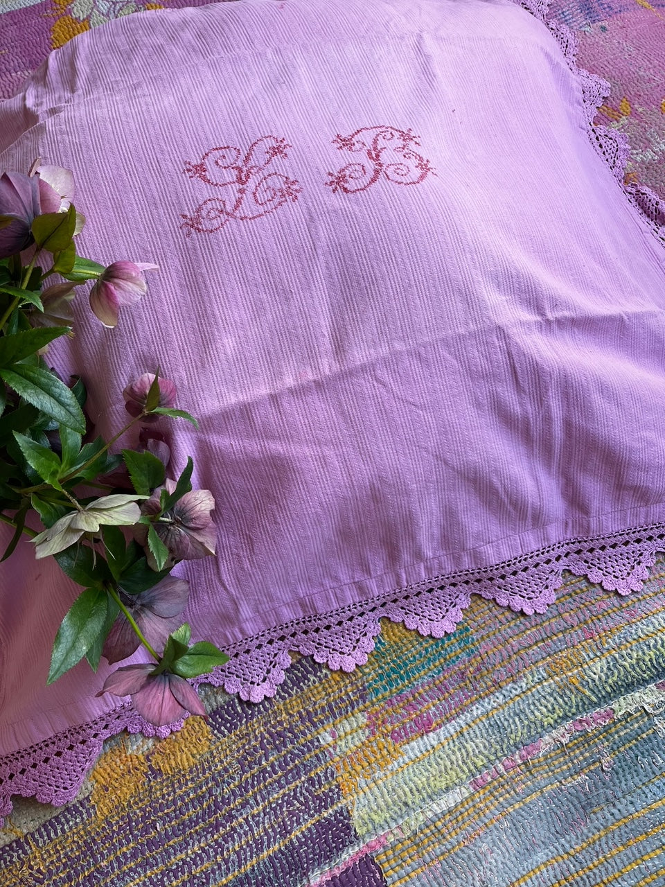Taie Ancienne Rose