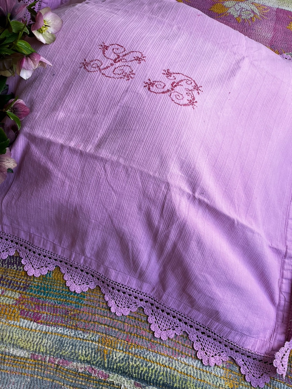 Taie Ancienne Rose