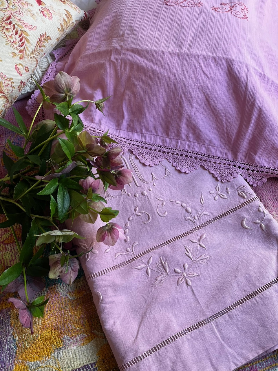 Taie Ancienne Rose