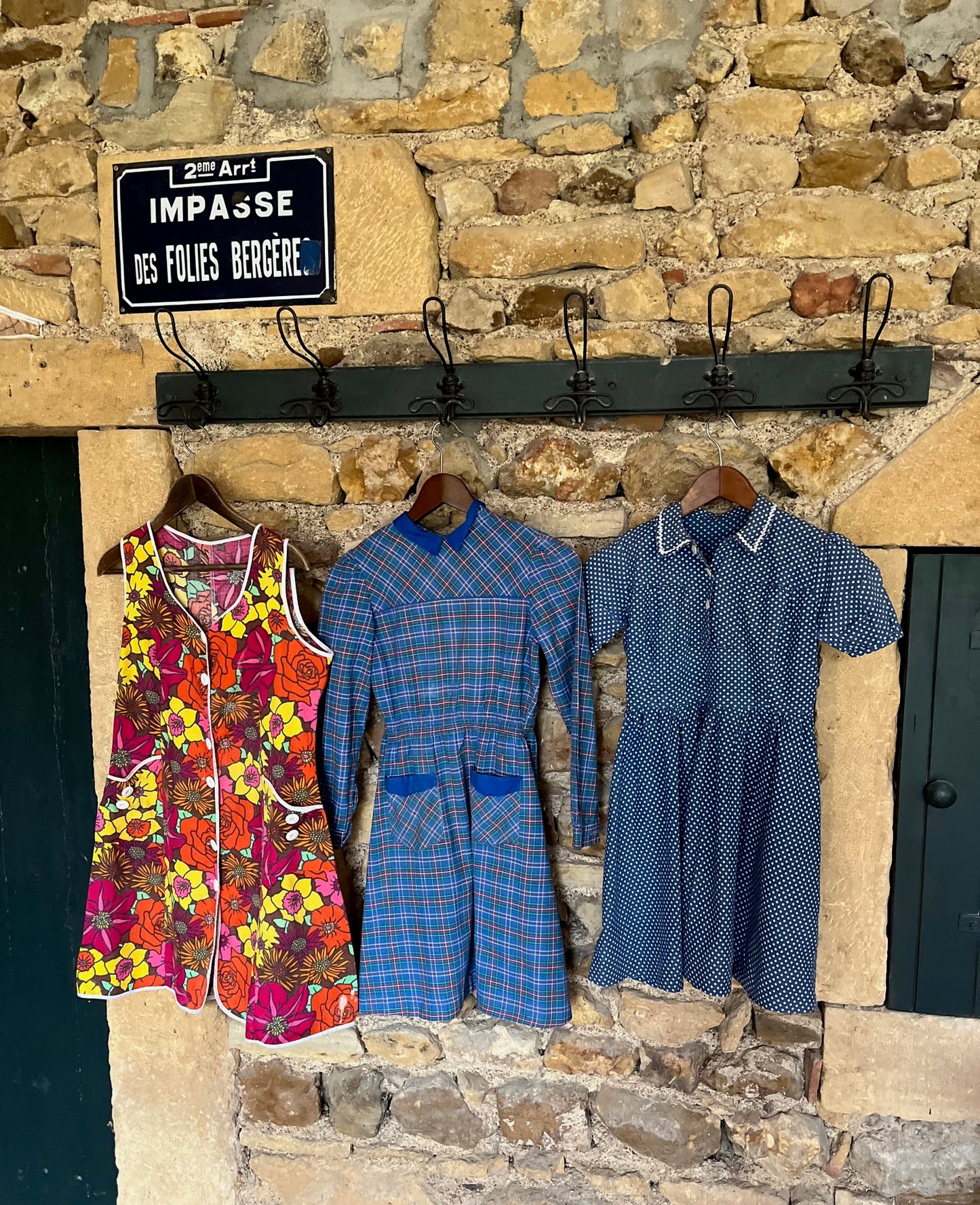 Tabliers d'écoliers Vintages Bleus