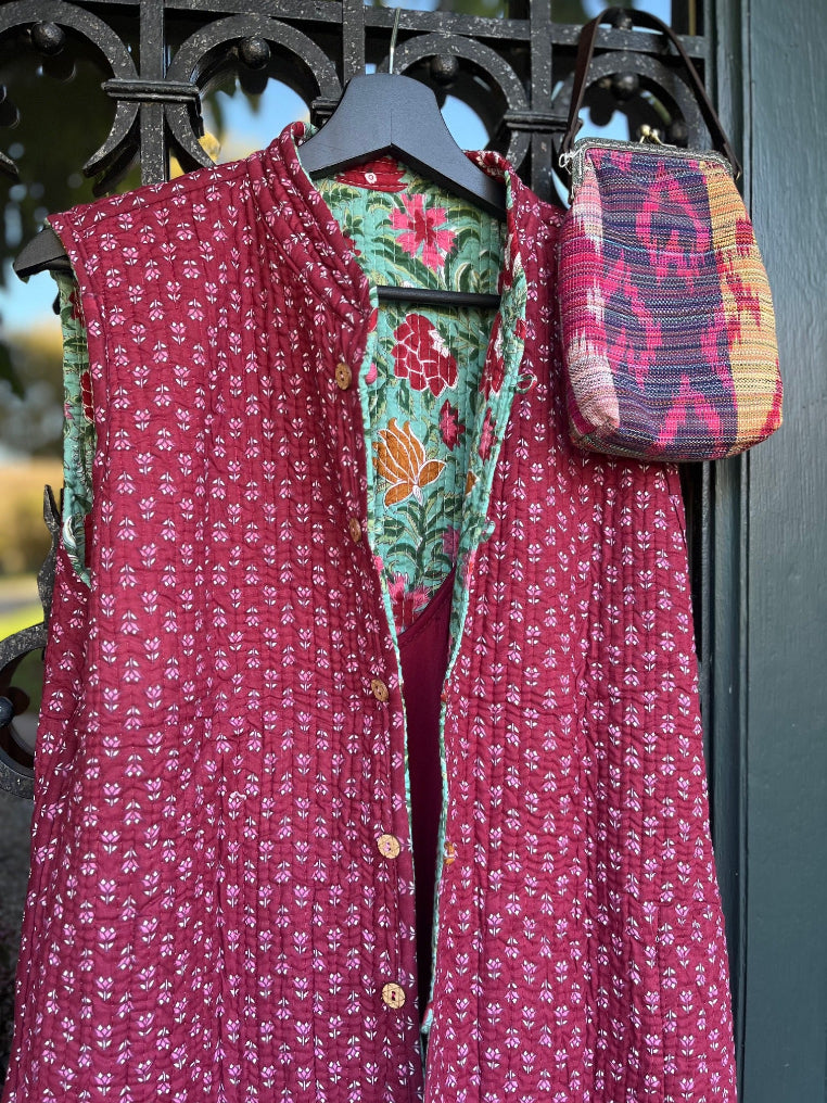 Gilet sans manches éthique, fait main en Inde
