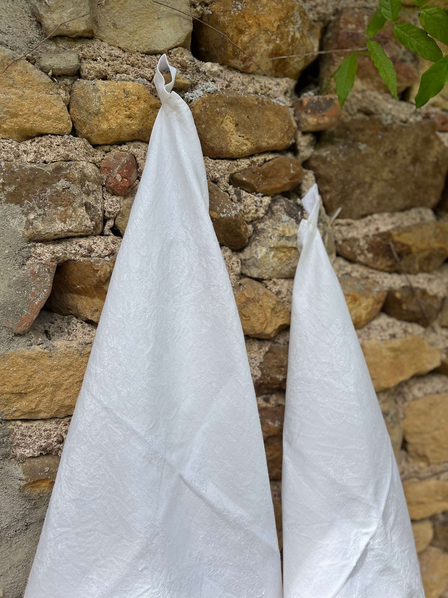 Linge ancien français style campagne chic