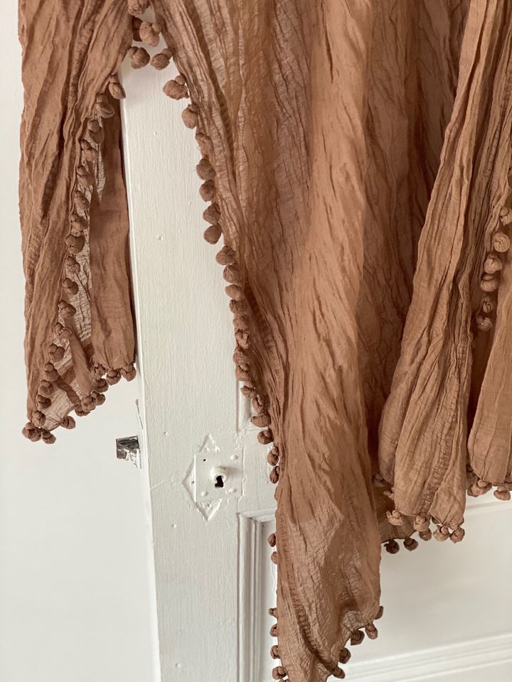 Choco silk stole