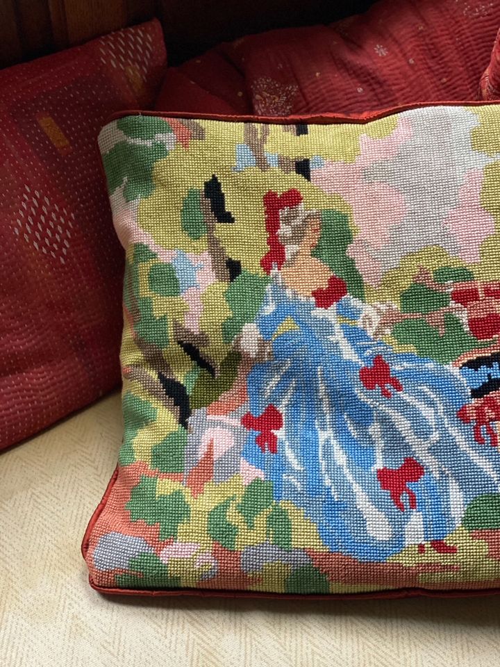 Housse de coussin tapisserie