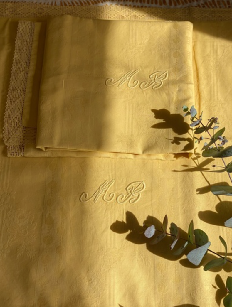 Old Yellow Pillowcases