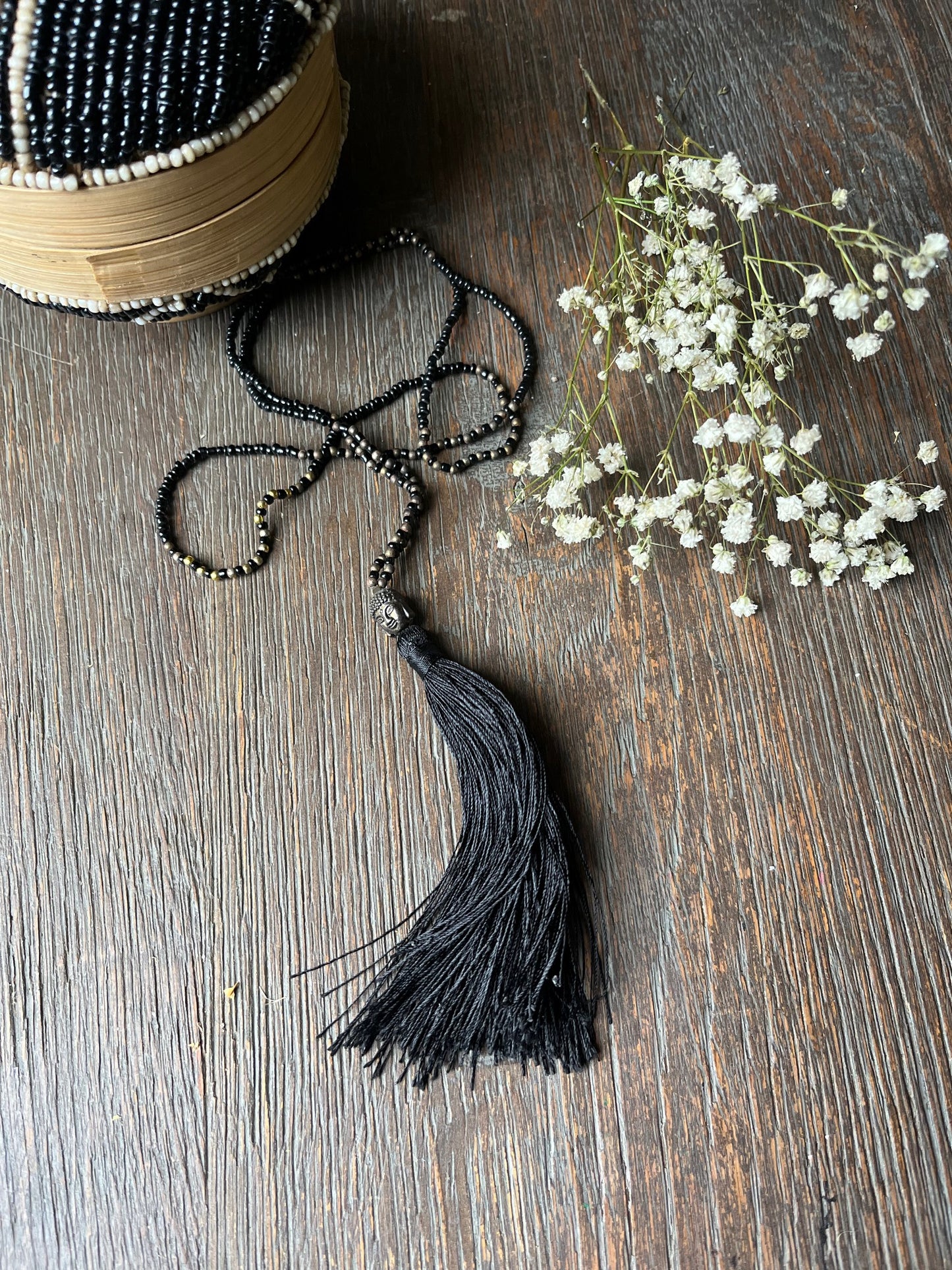Black Sequined Necklace