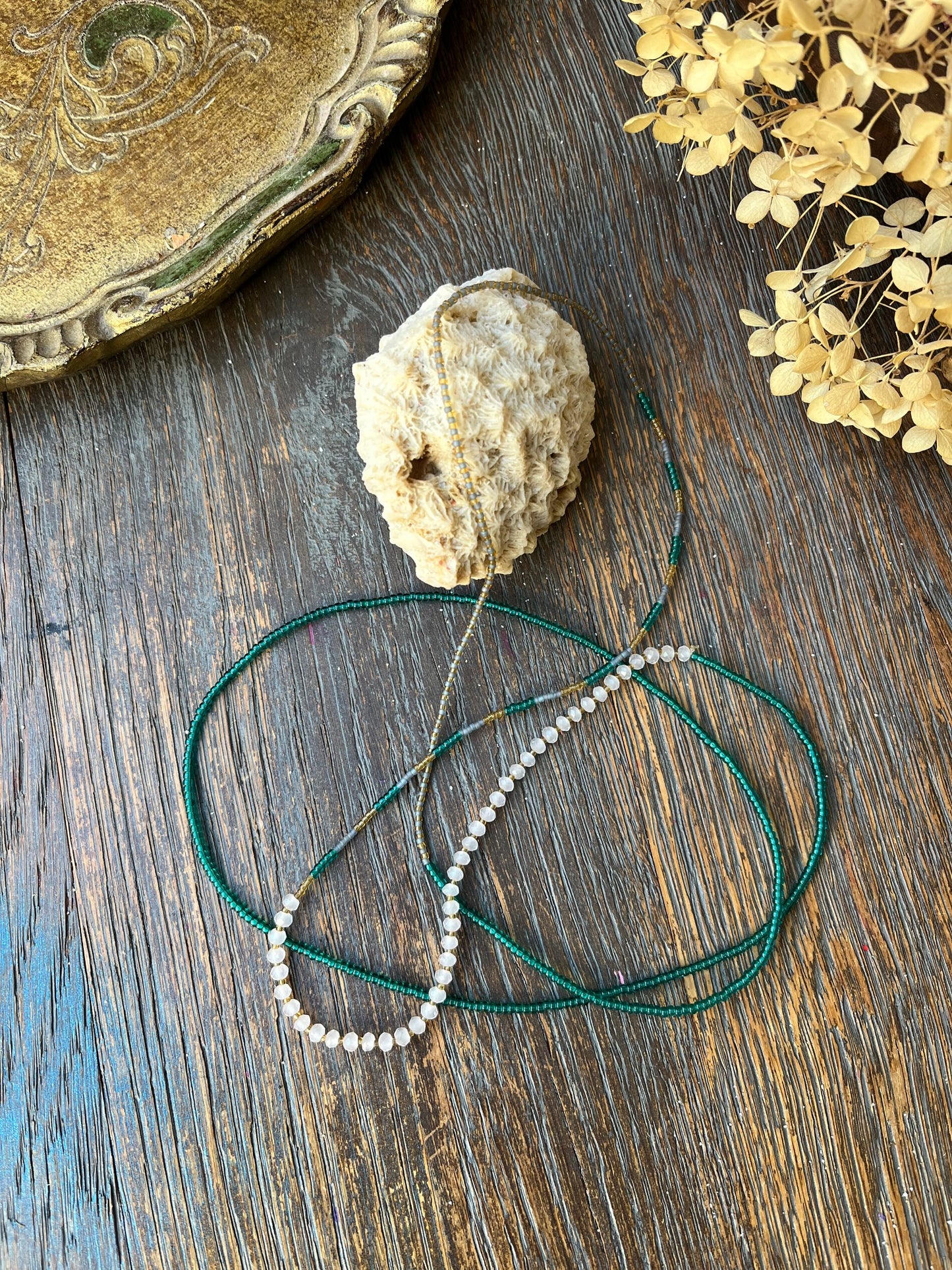 Glittery Necklace Bracelet