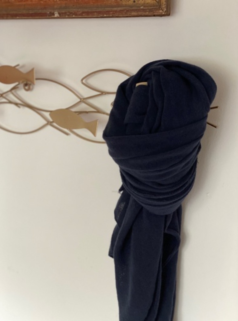 Navy Blue Scarf