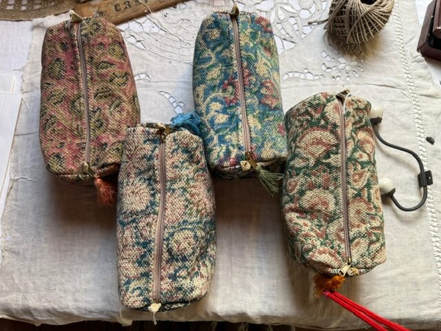 Constance Toiletry Bag – Large Floral Cotton Tapestry Bag