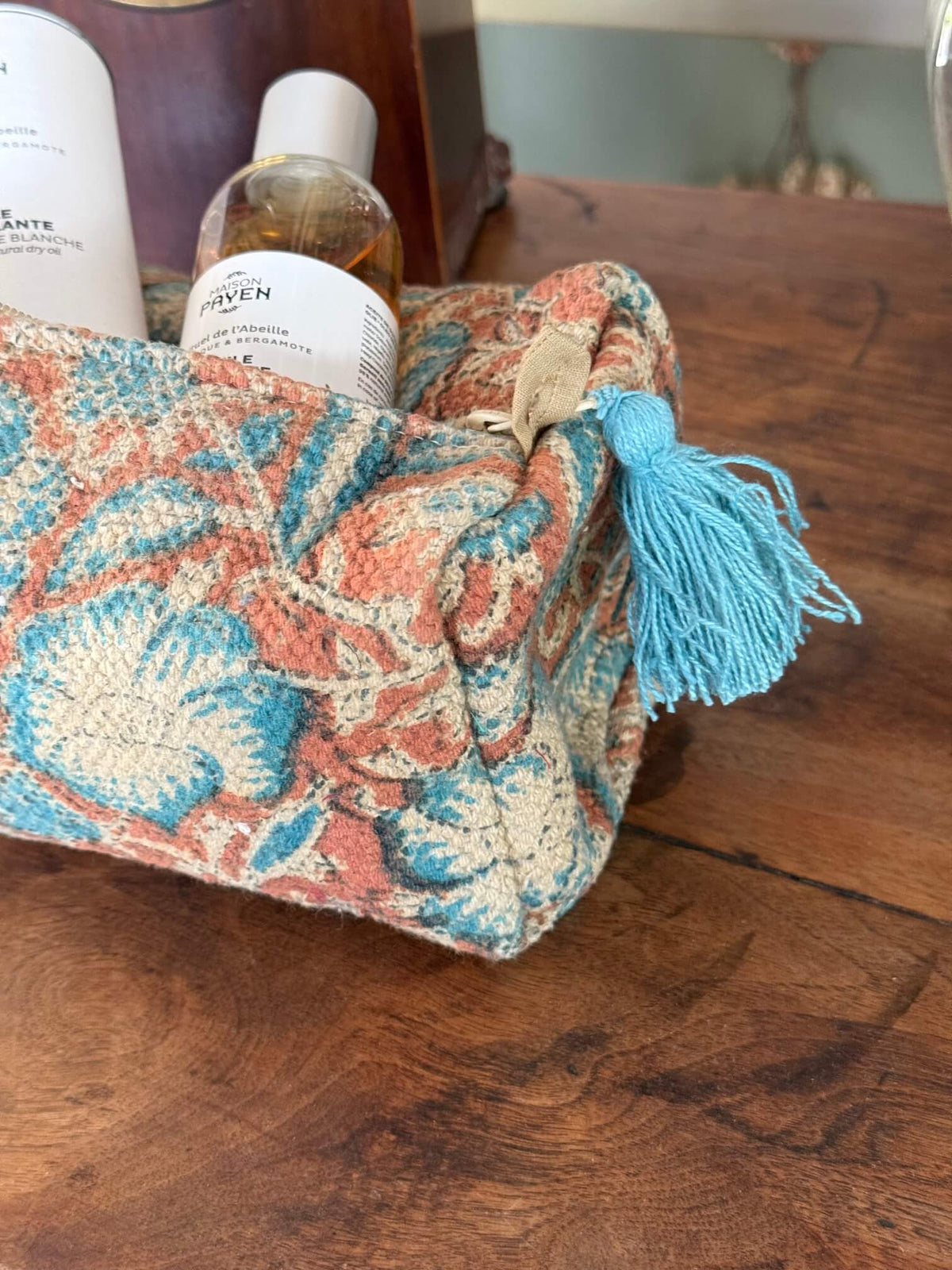 Trousse de Toilette Adèle – Coton Fleuri Esprit Tapisserie