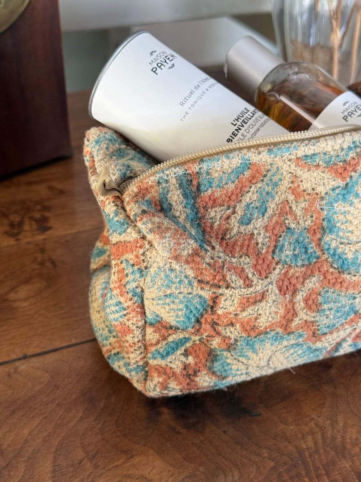 Trousse de Toilette Adèle – Coton Fleuri Esprit Tapisserie