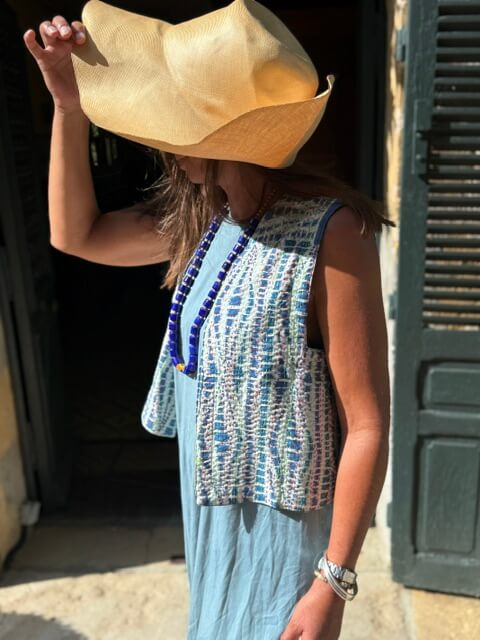 Women's Kantha Vest Joséphine | Bohemian Sleeveless Vest