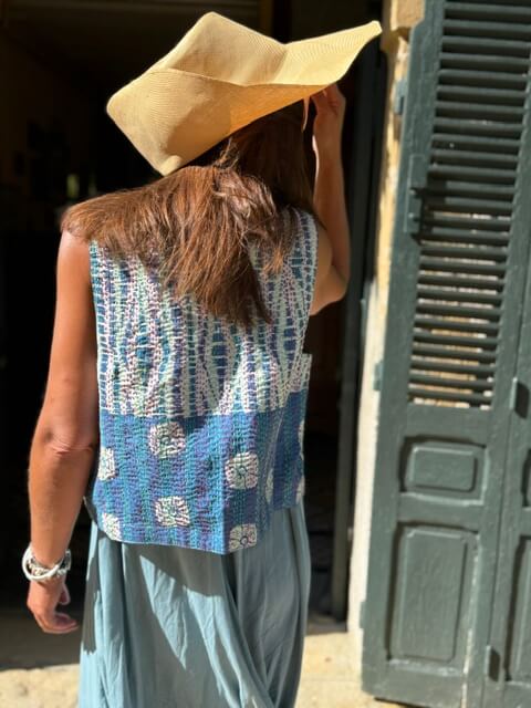 Women's Kantha Vest Joséphine | Bohemian Sleeveless Vest