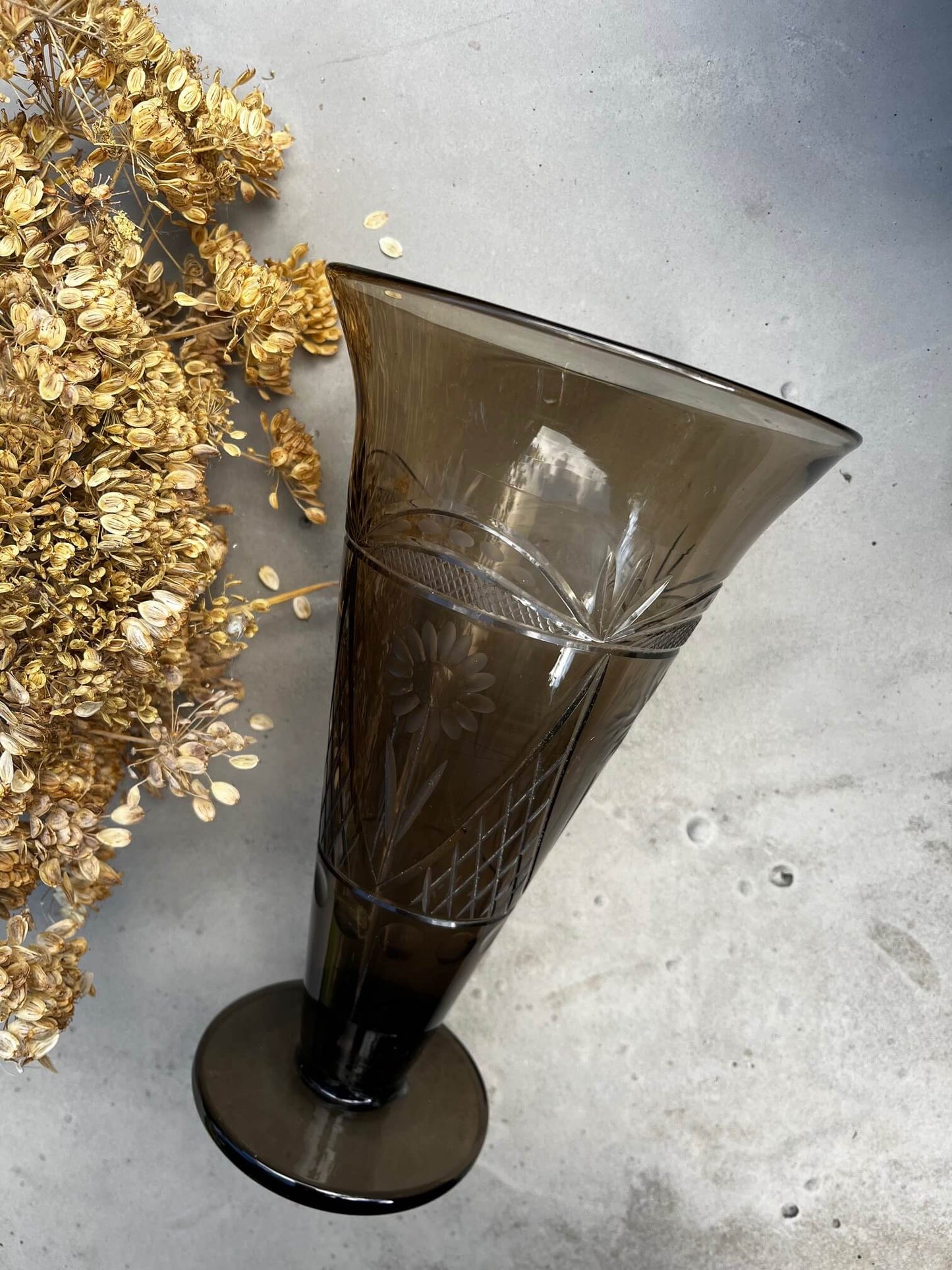 Vase en Verre Transparent 26x15 cm – Décoration Intérieure Bohème Chic