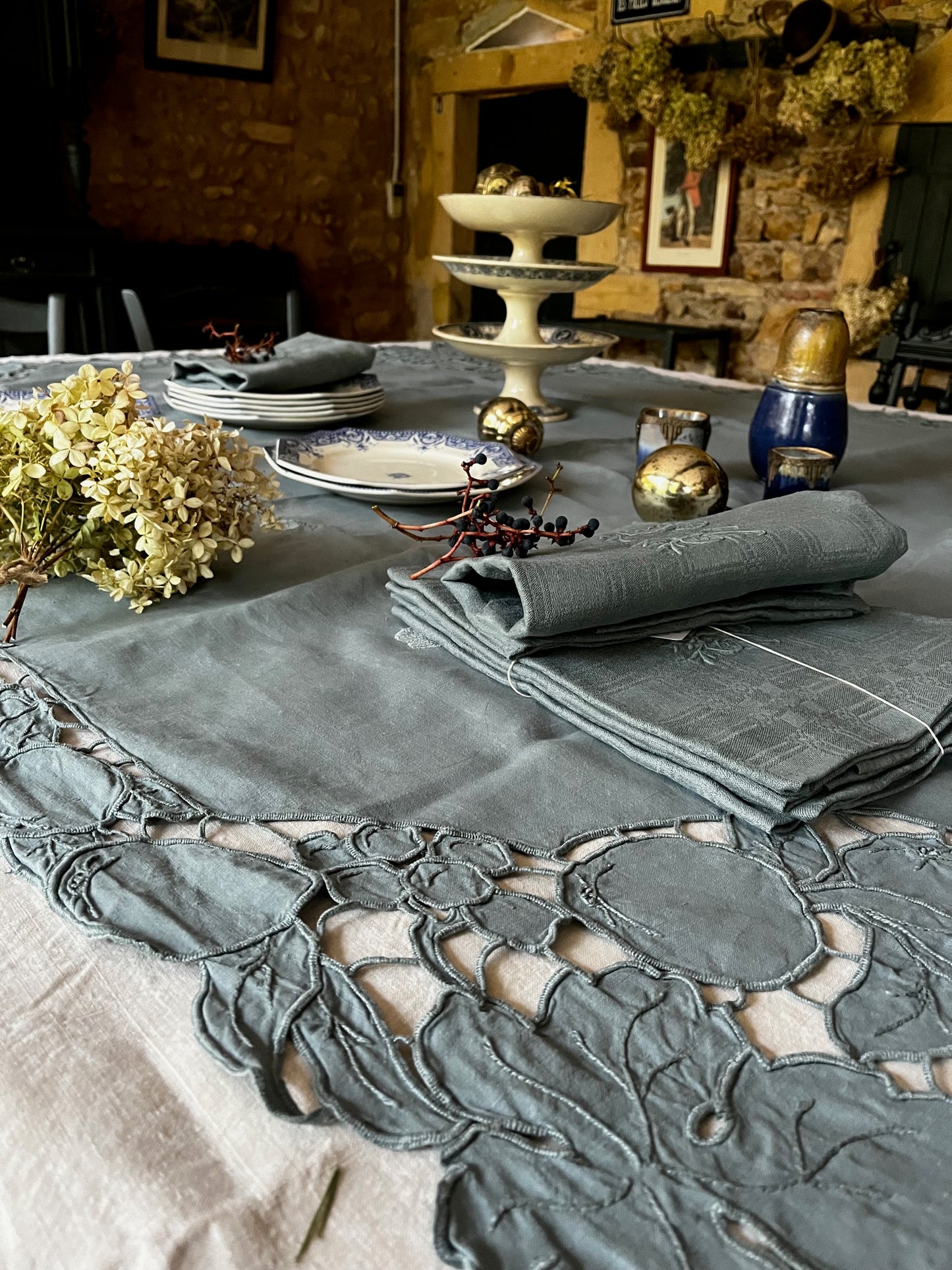 Nappe Gris Céladon