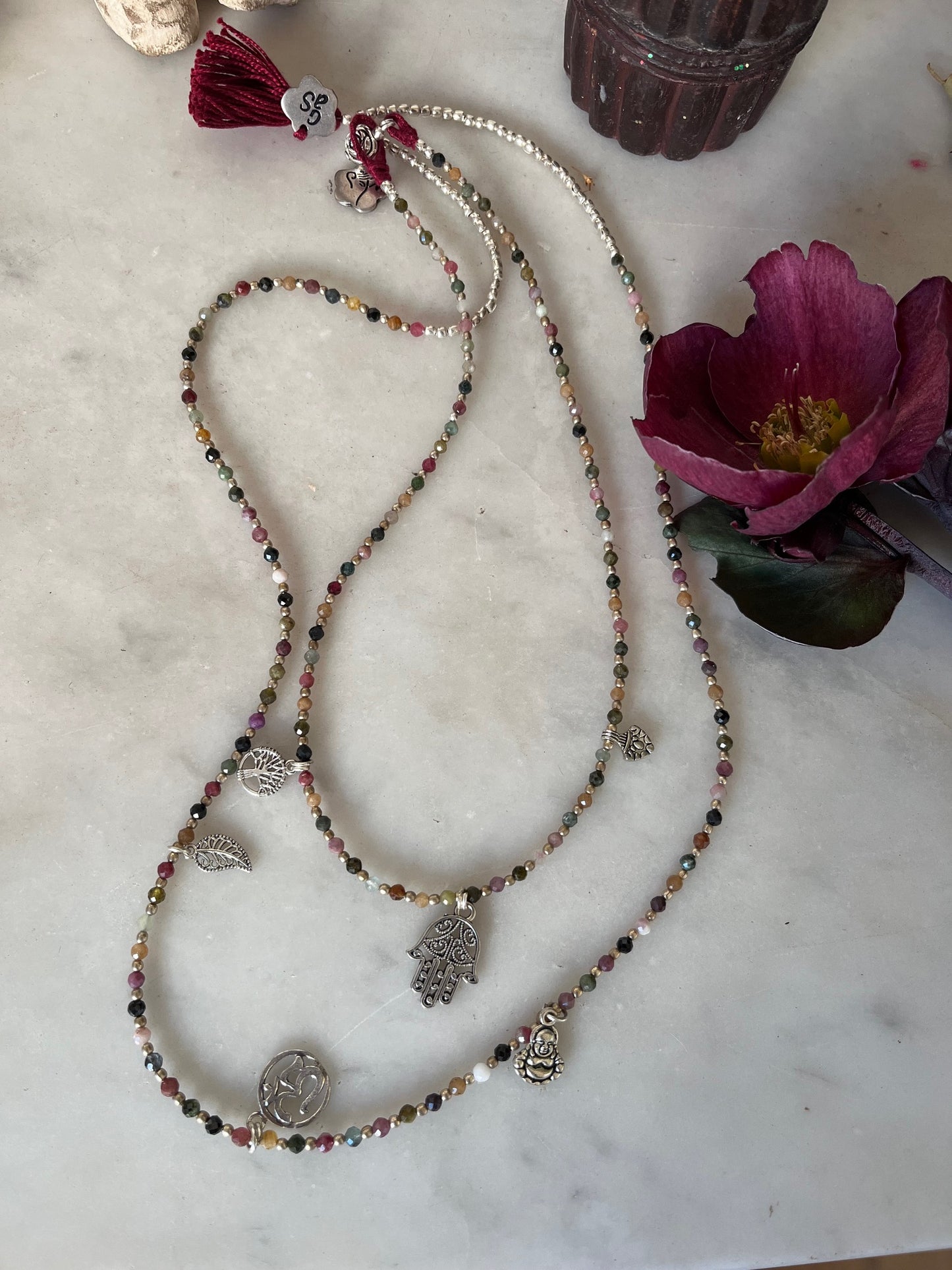 Bijou artisanal femme collier long style bohème