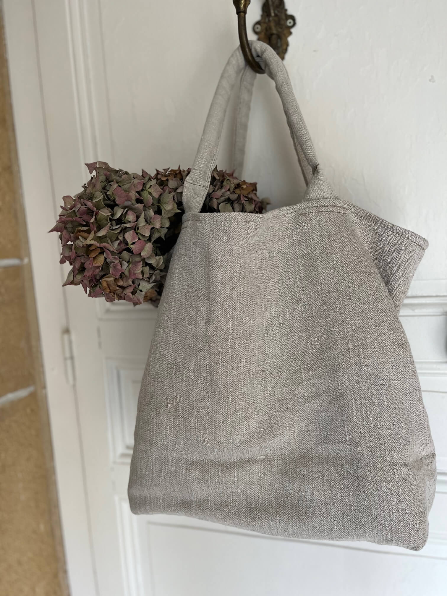 sac en chanvre artisanat français pièce unique Clothilde