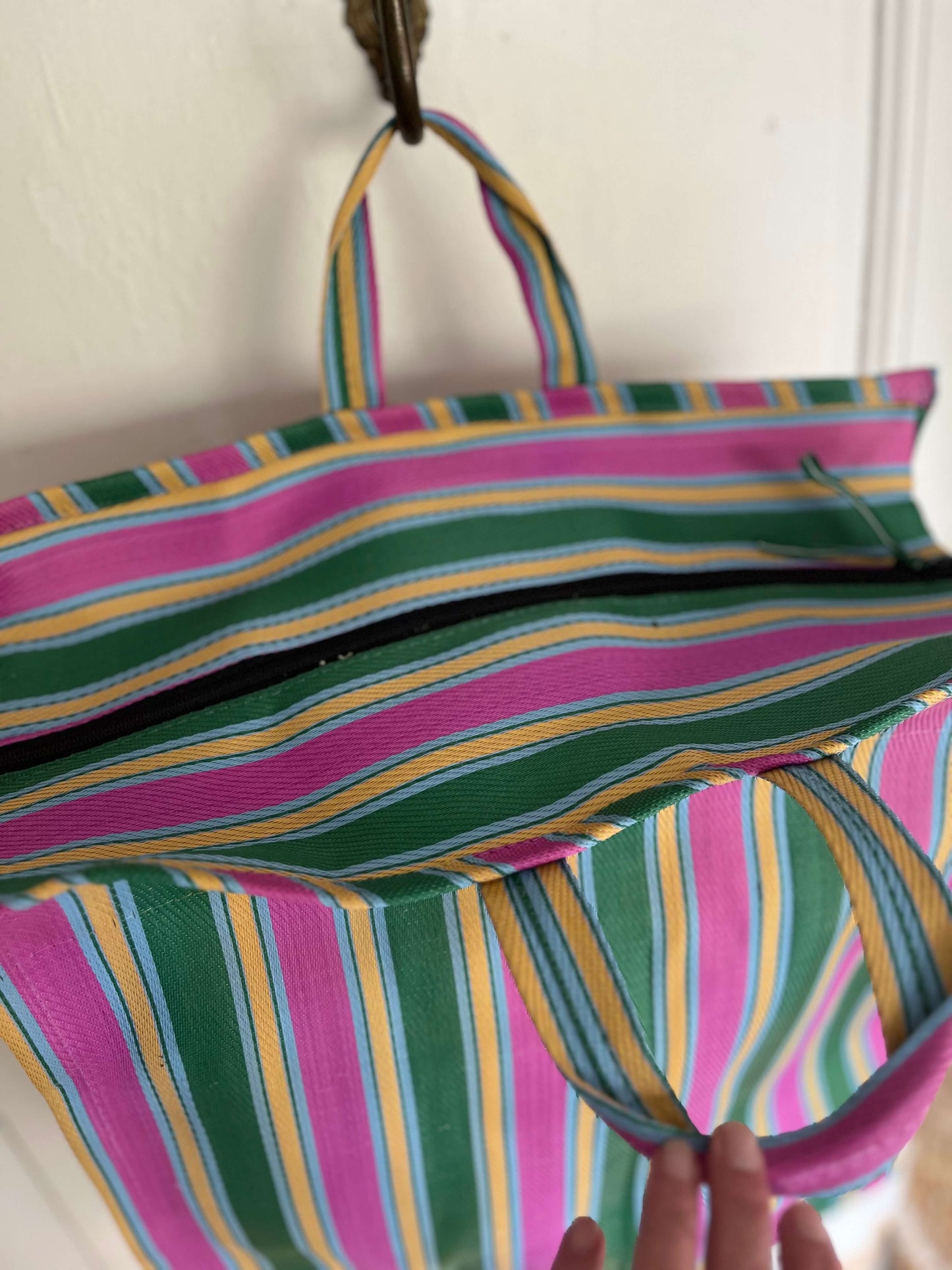 grand cabas recyclé coloré